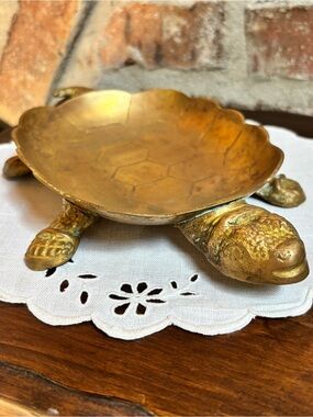 Solid Brass Turtle Soap/Trinket Dish
